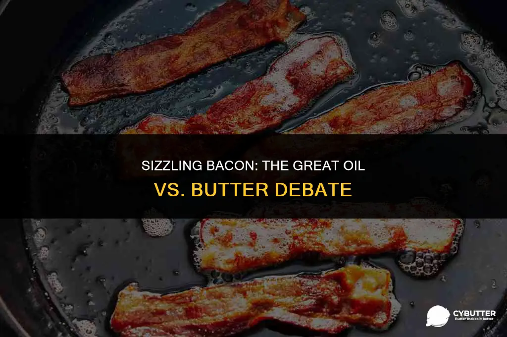should i cook bacon with oil or butter
