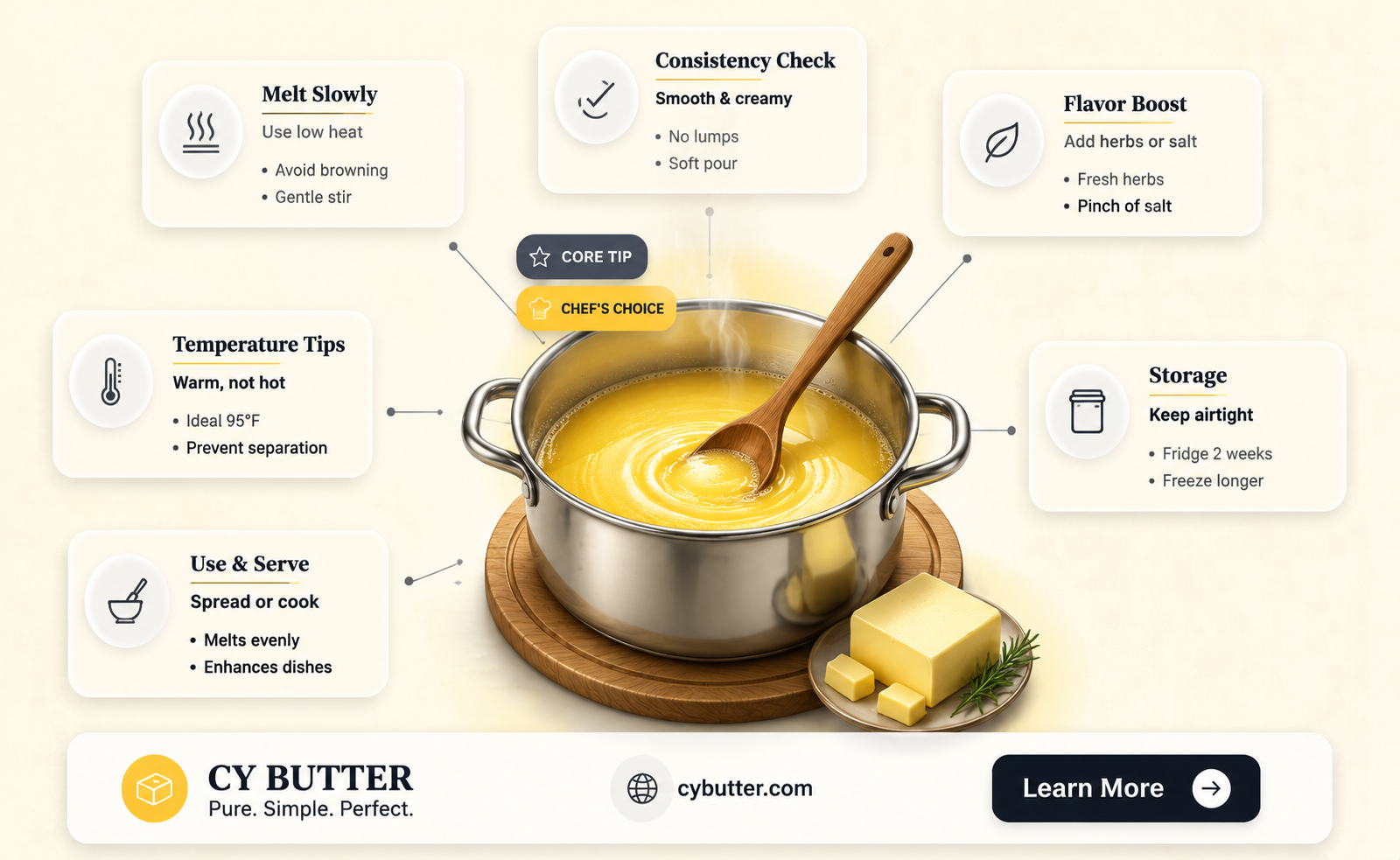how long to simmer pot butter