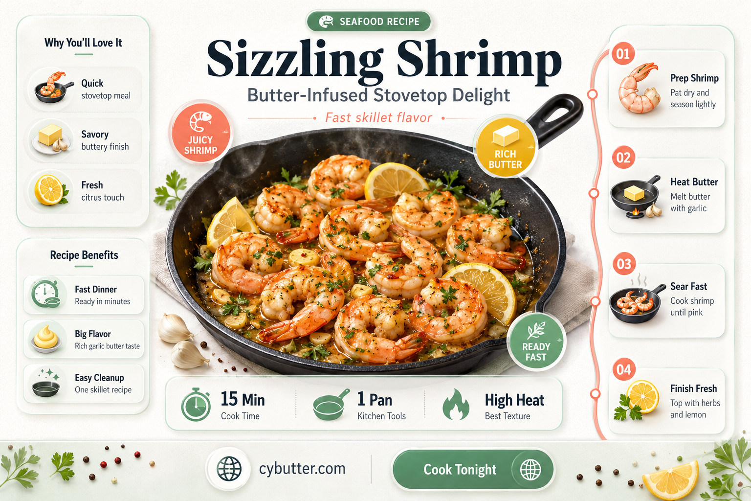 how to cook shrimp on stove with butter