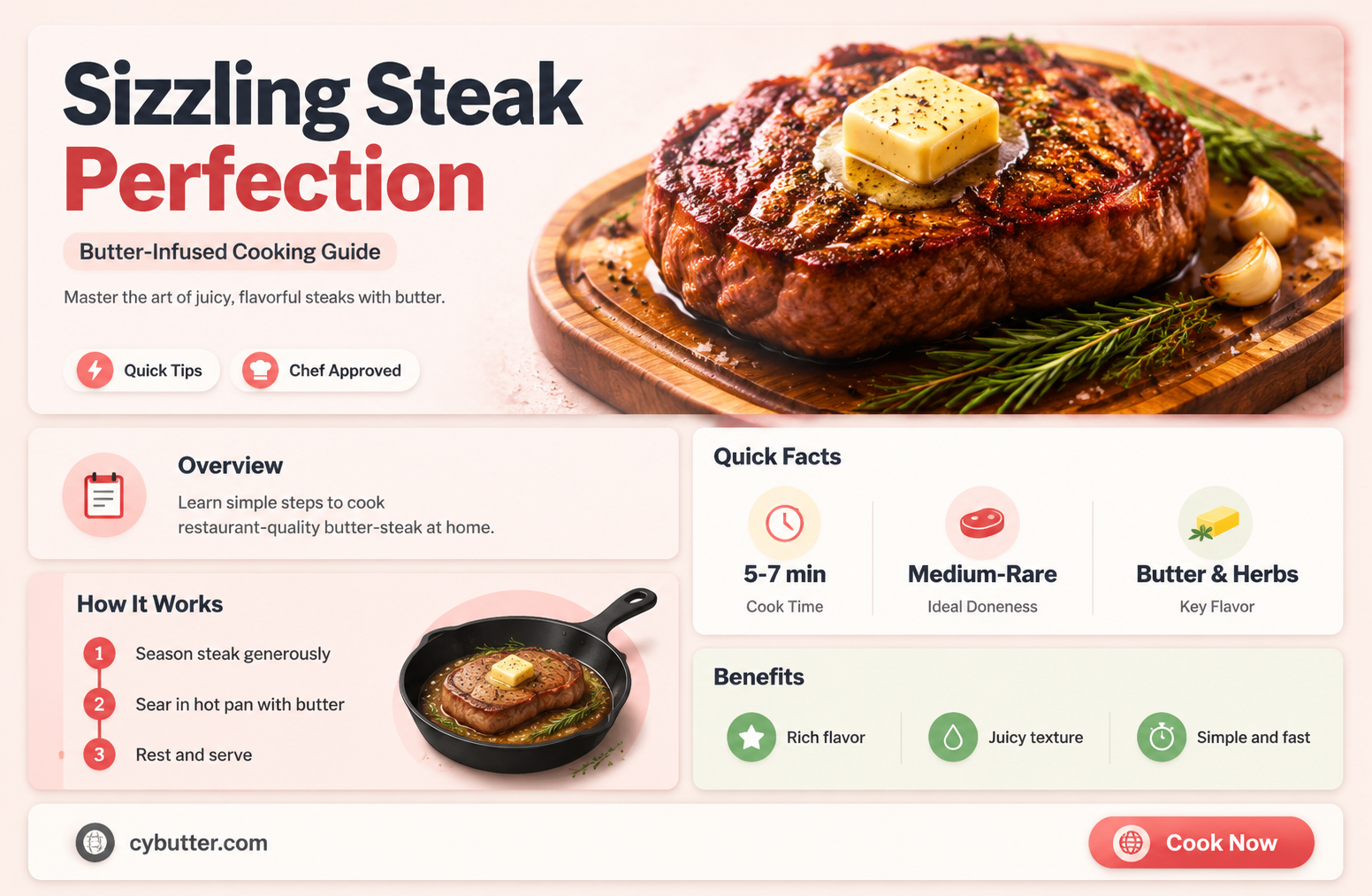how to cook a steak with butter