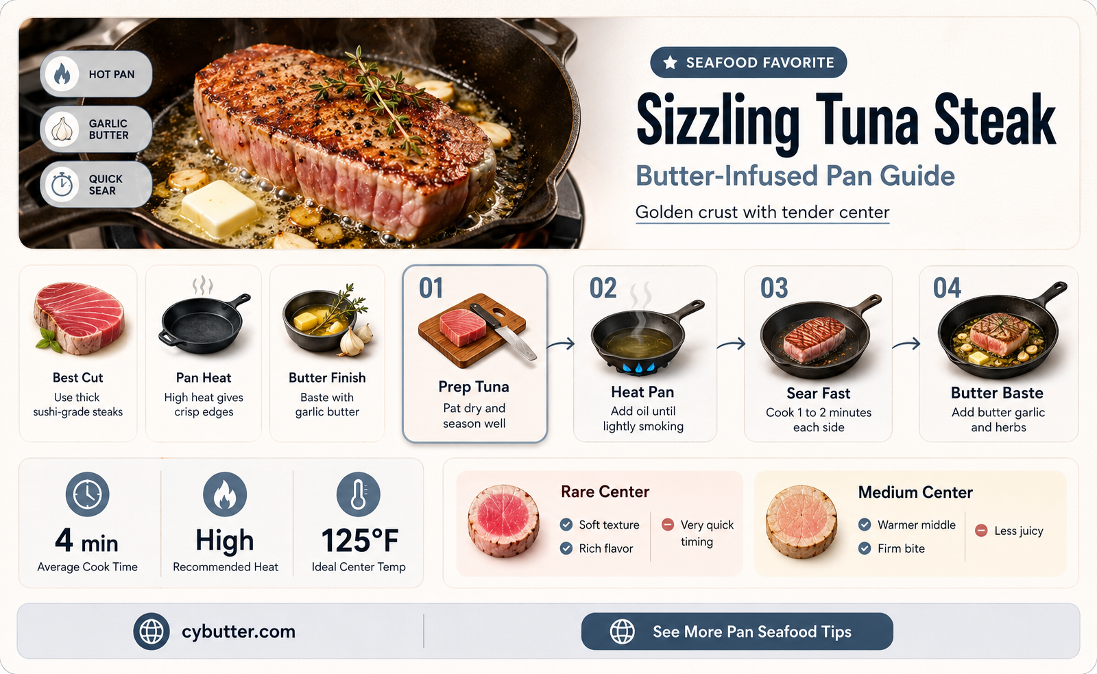 how to cook tuna steak in pan with butter