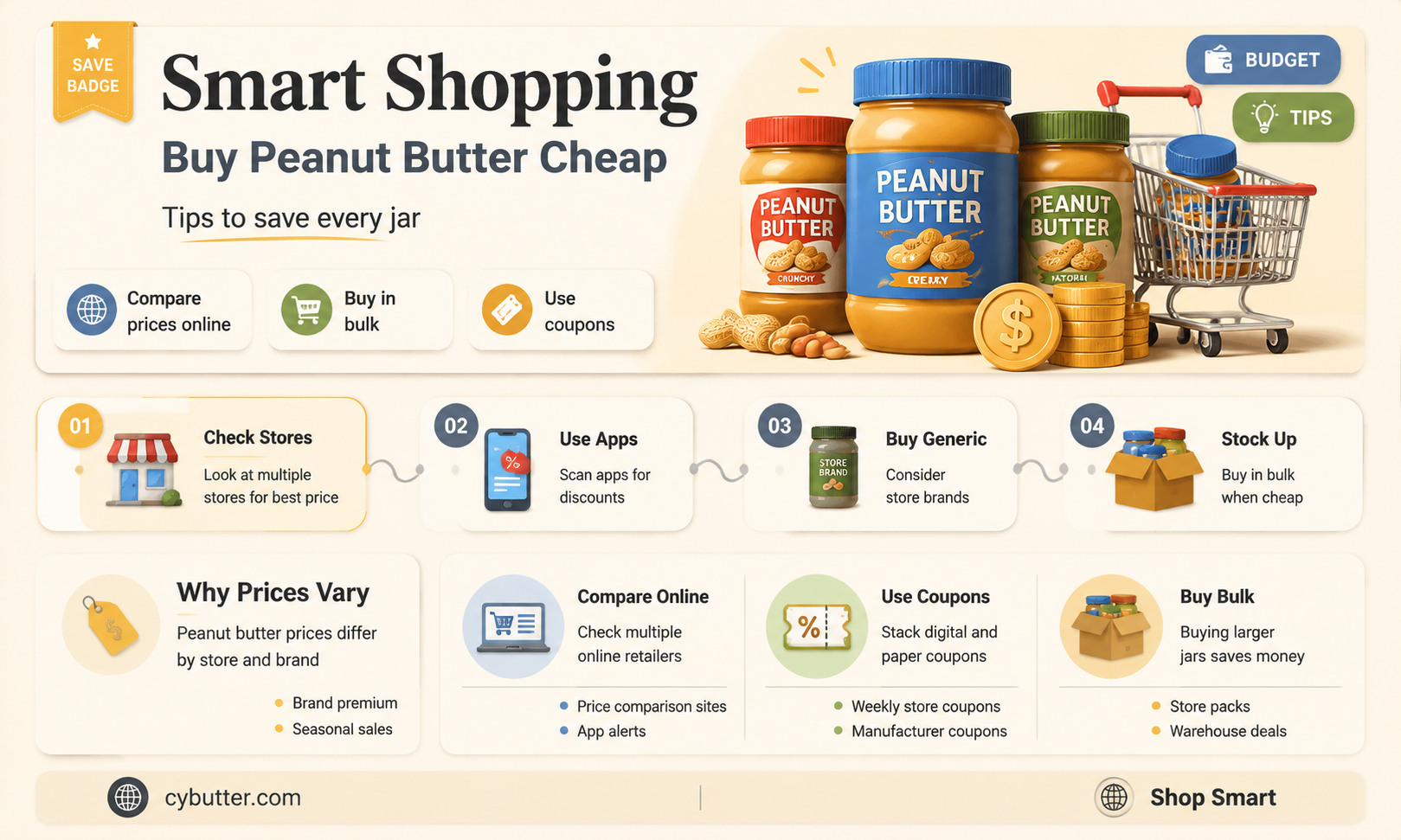 how to buy peanut butter cheap