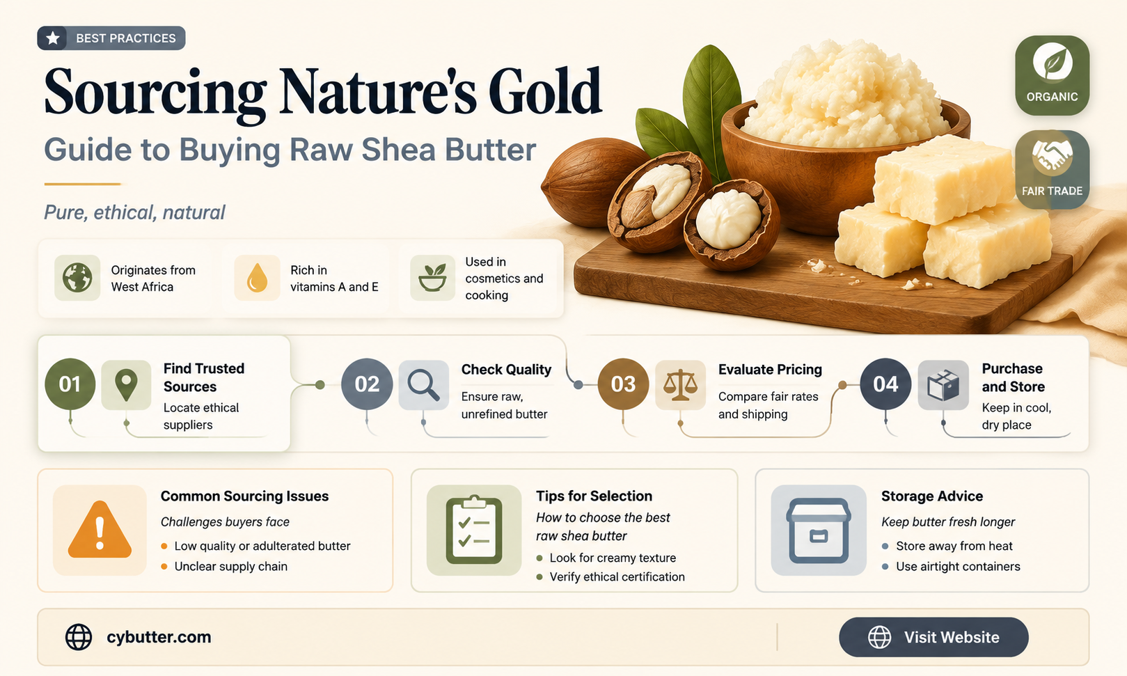 how to buy raw shea butter