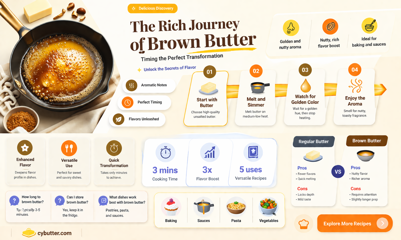 how long does brown butter take