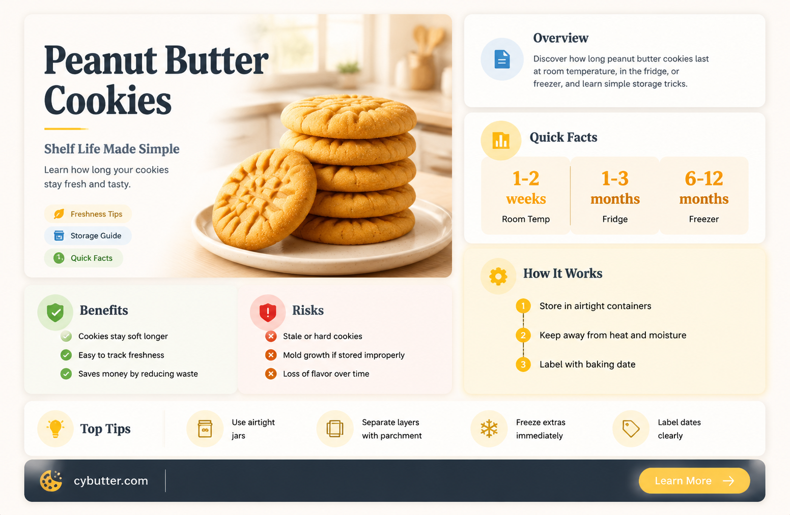 how long do peanut butter cookies last