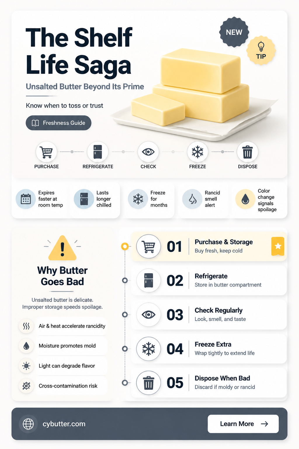 how long does unsalted butter last after expiration date