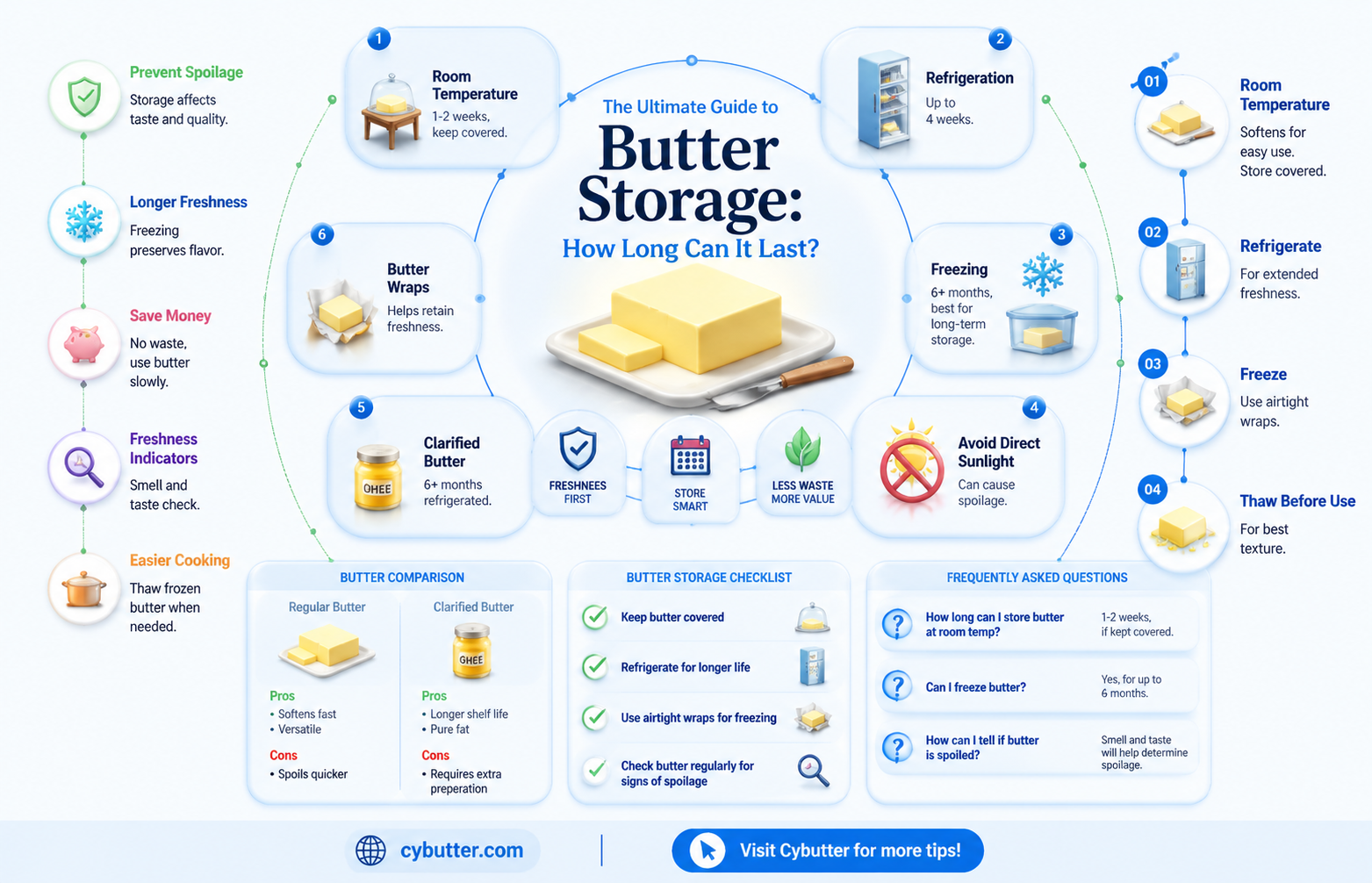 how long can butter be out