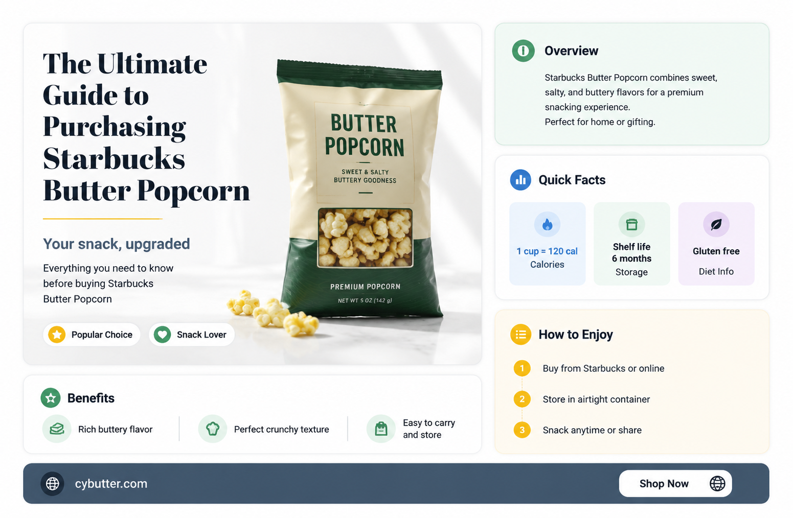 how to buy starbucks butter popcorn