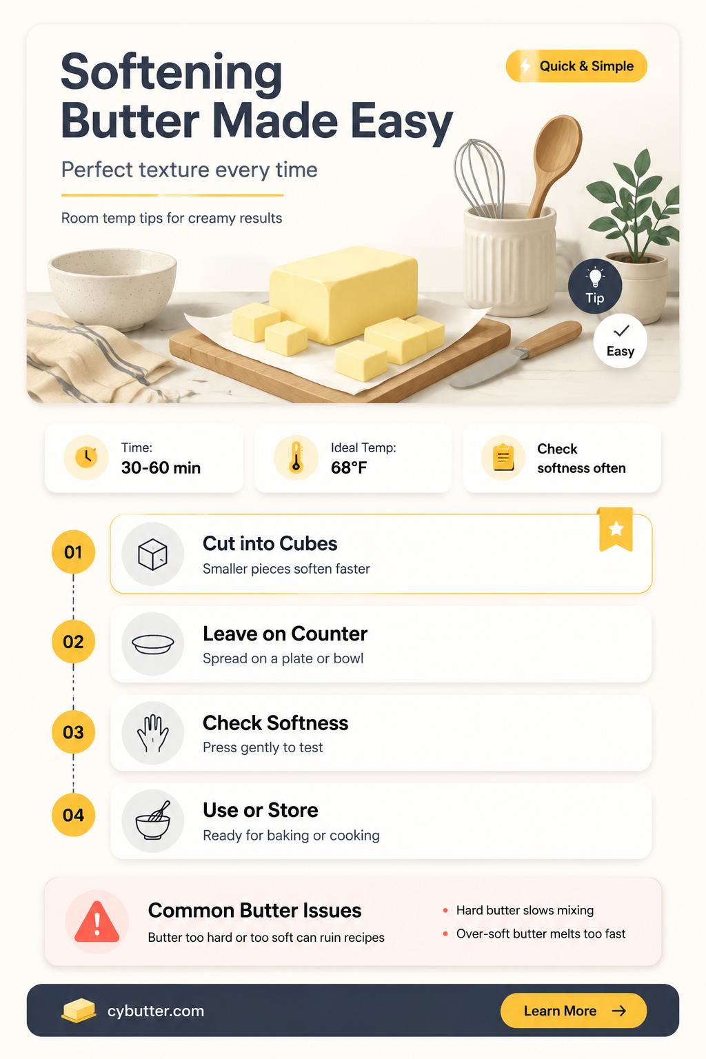 how long to soften butter at room temperature