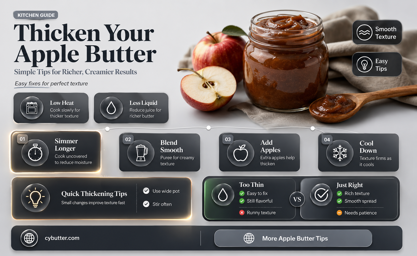 how to get apple butter thicker