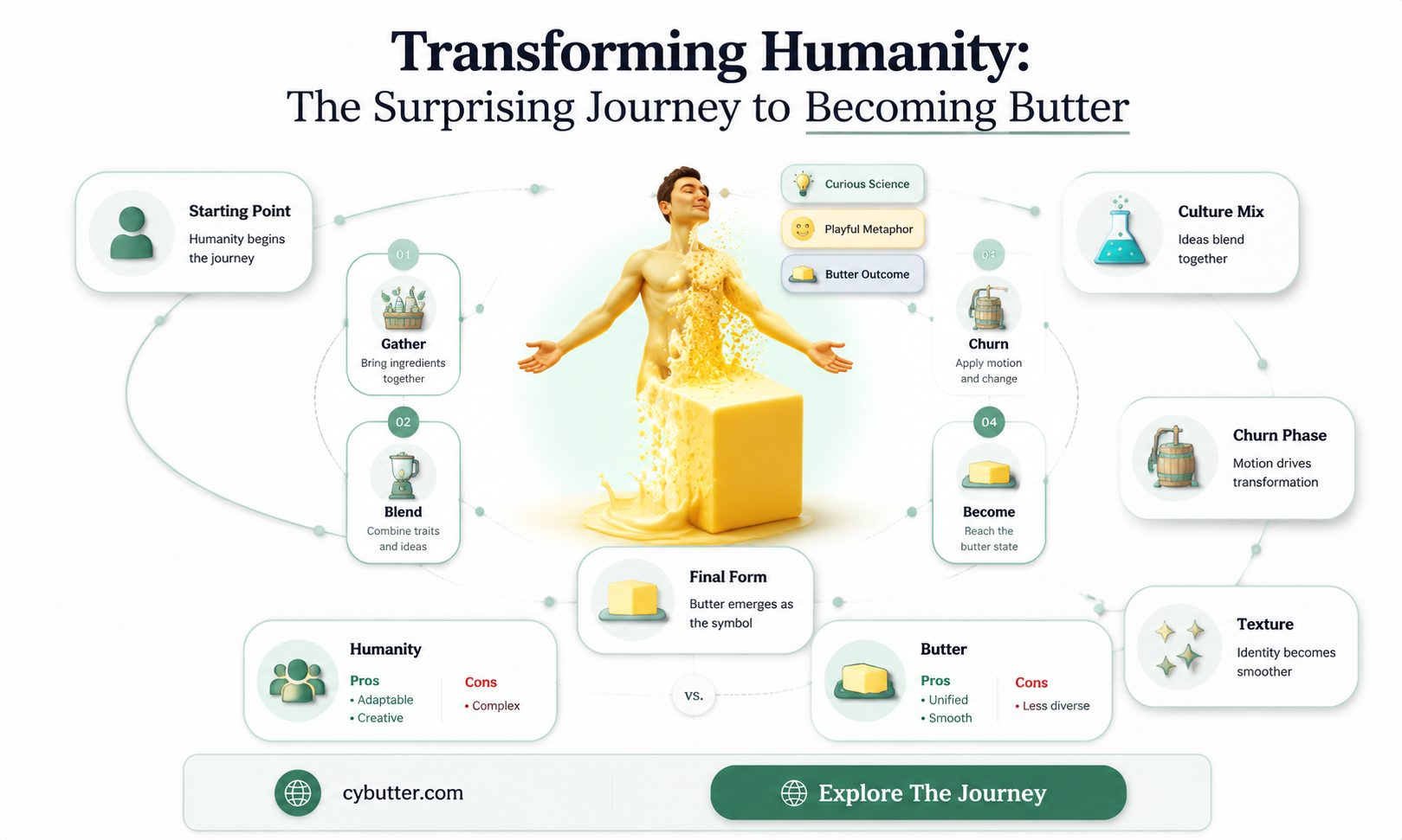 how to get butter once human
