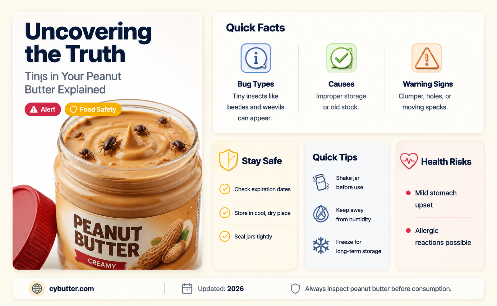 how many bugs get ground into peanut butter