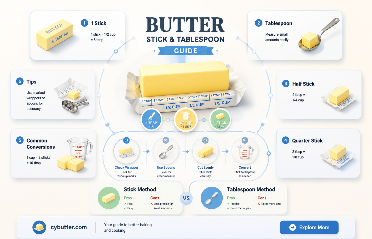 how many tb in stick of butter