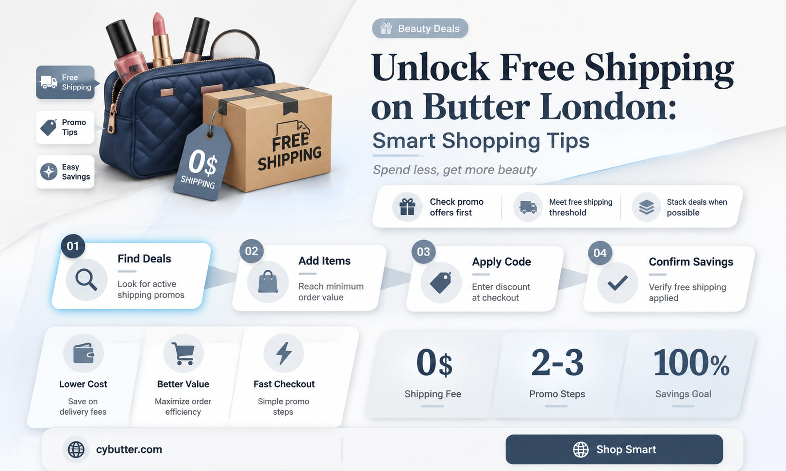 how to get free shipping on butter london