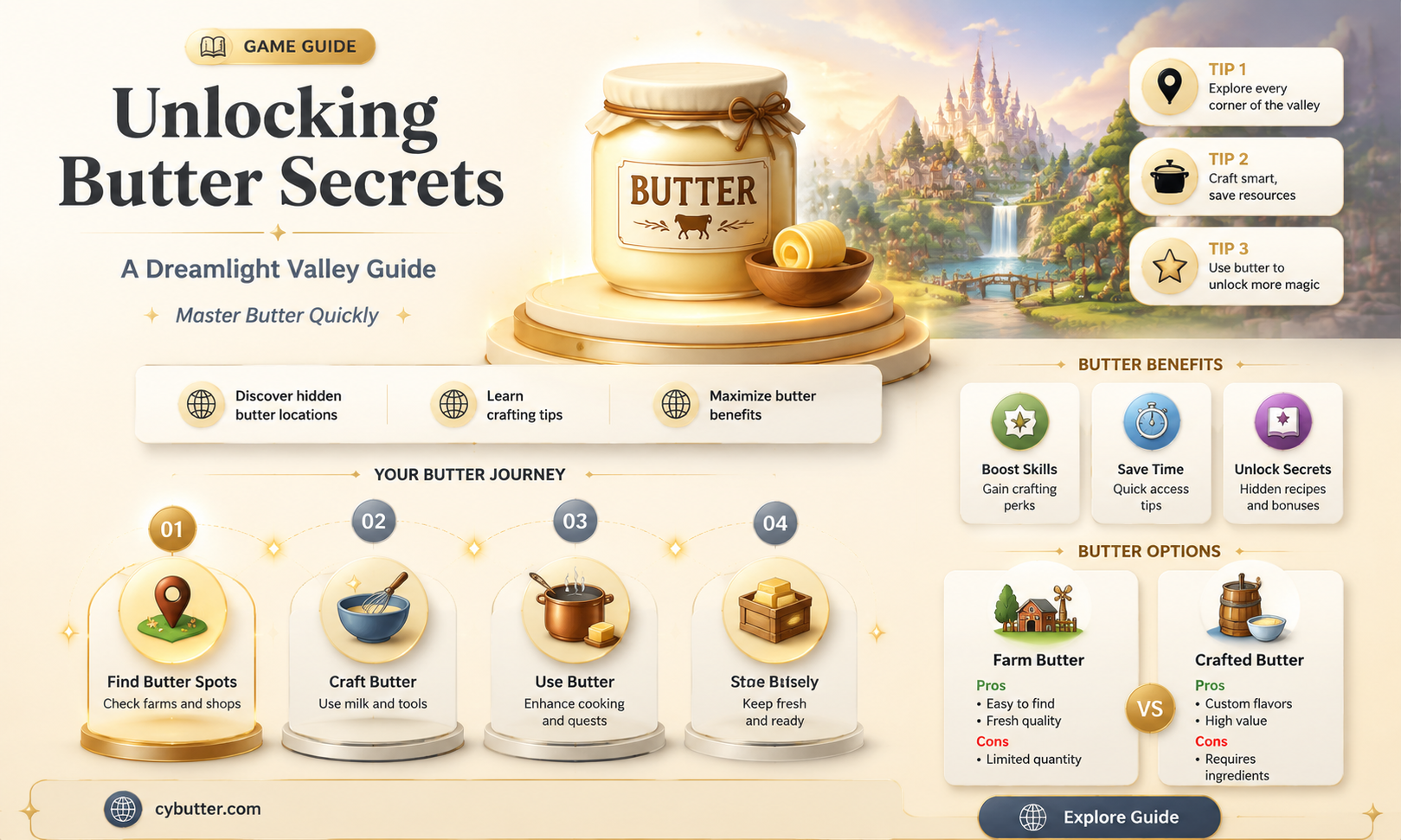 how to get butter in dreamlight valley