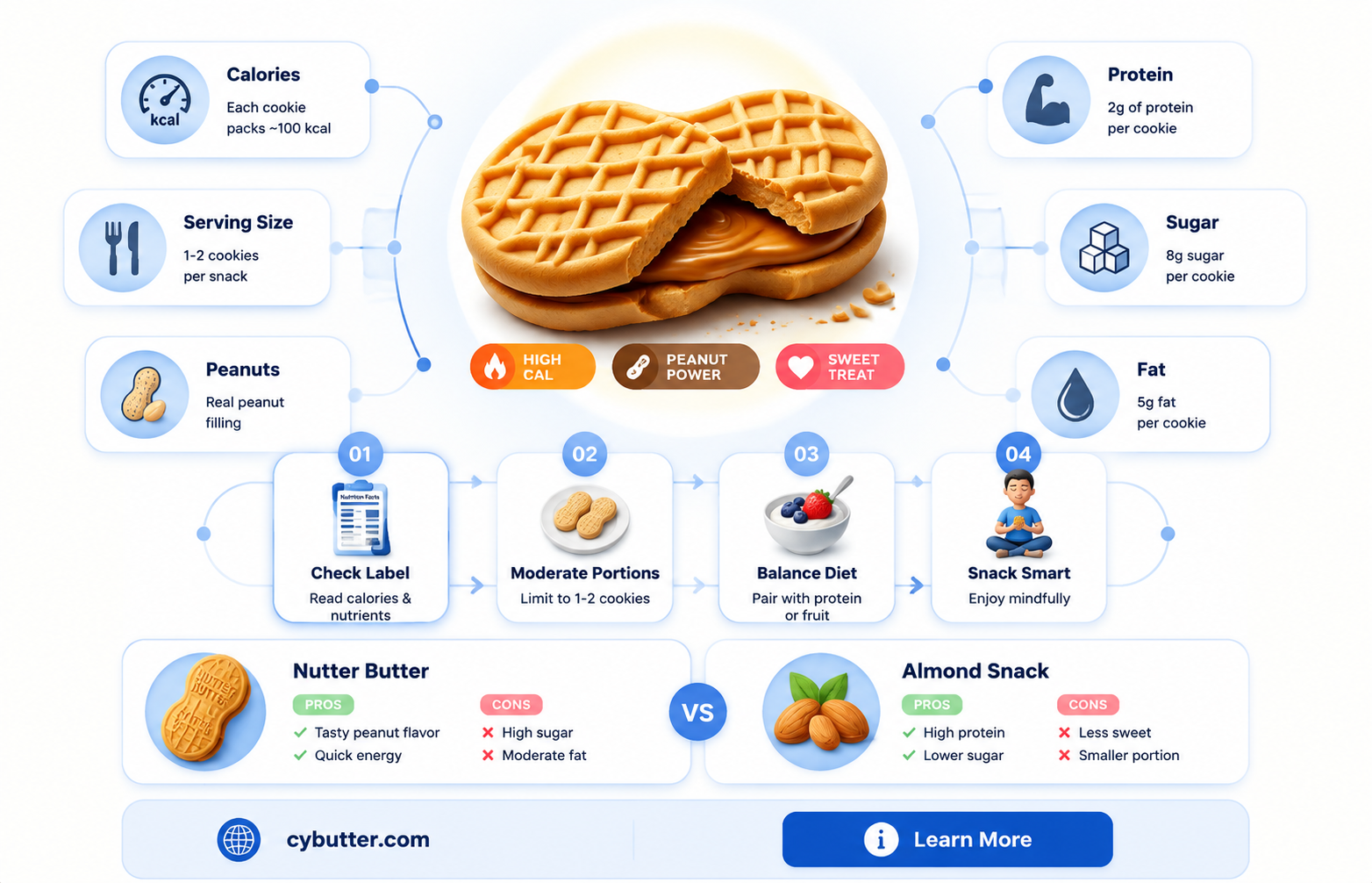 how many calories in a nutter butter