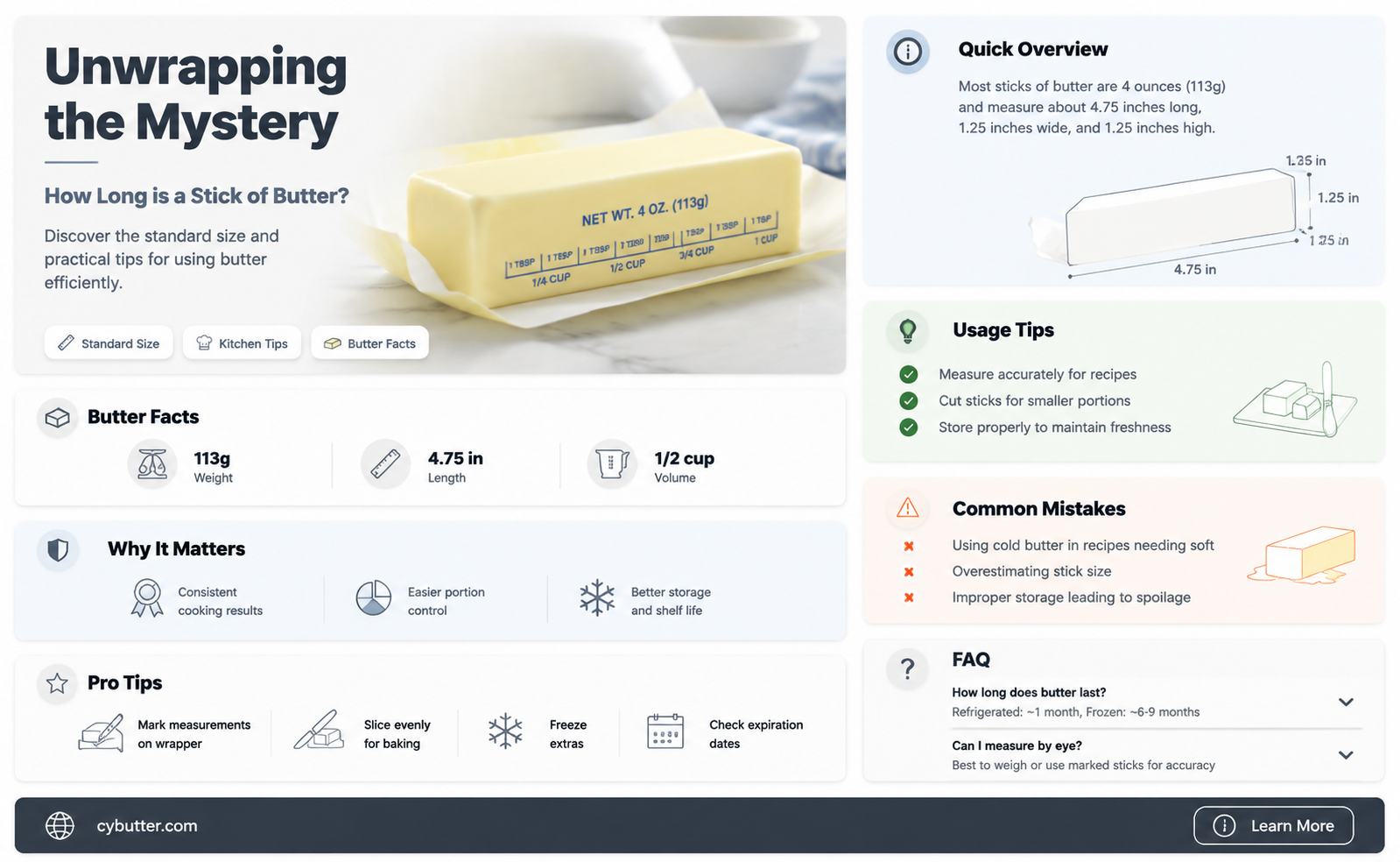how long is a stick of butter
