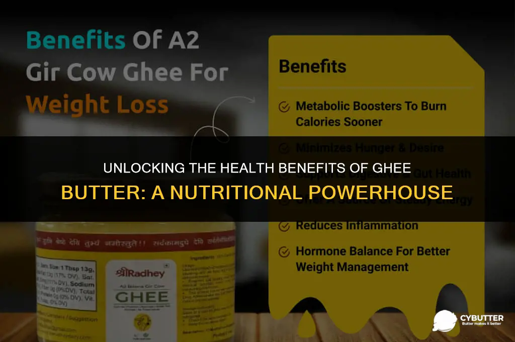 what are the benefits of ghee butter