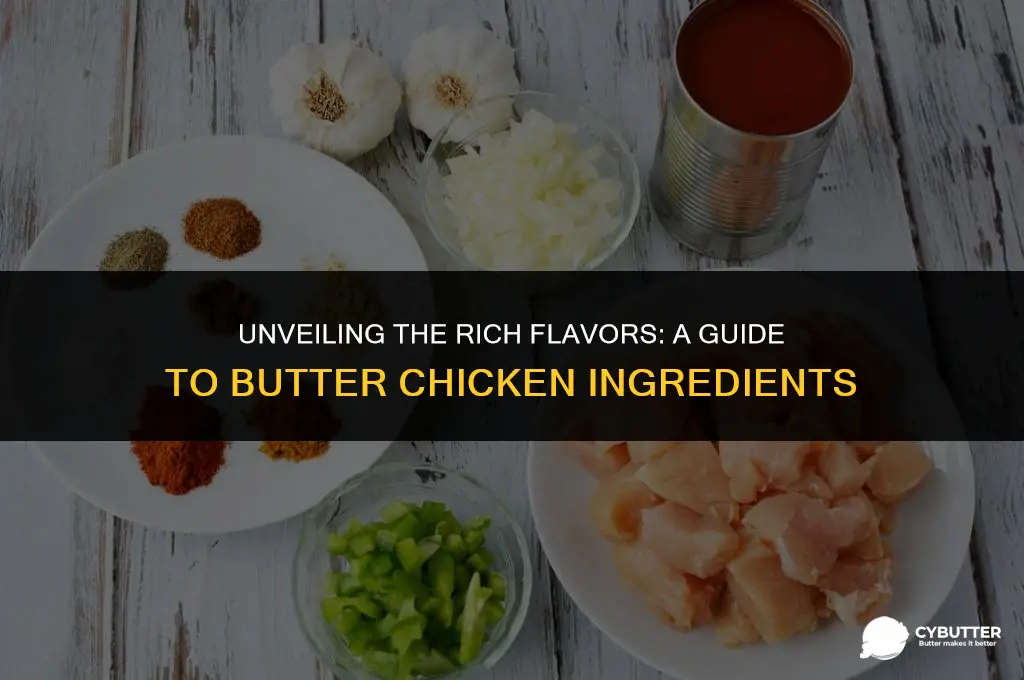 what are the ingredients of butter chicken