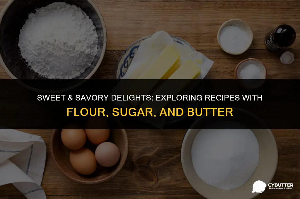 what can i make with flour sugar and butter