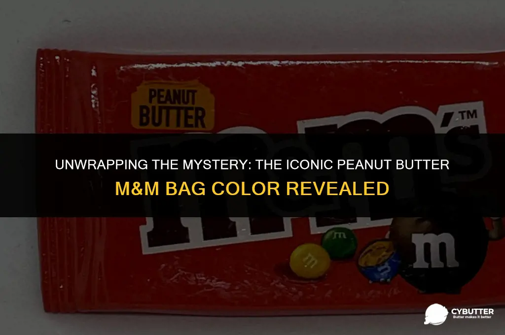 what color is the peanut butter m&m bag