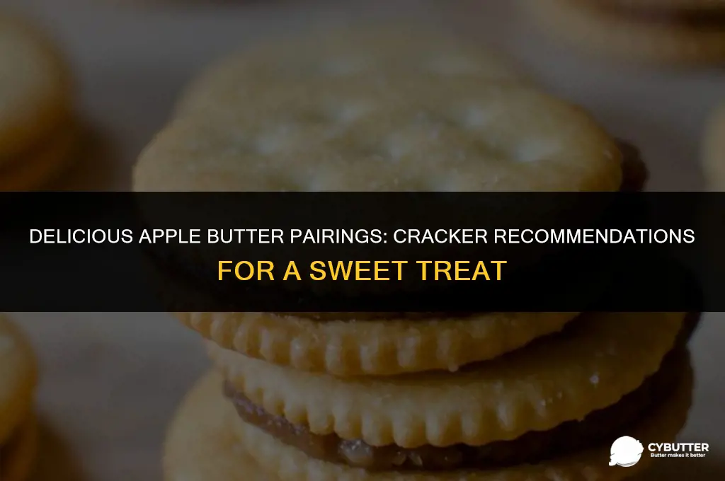 what crackers does apple butter taste good on