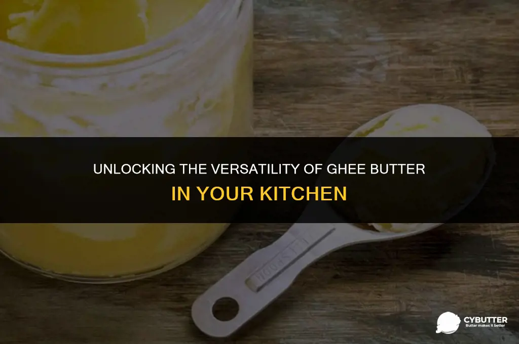 what do you use ghee butter for