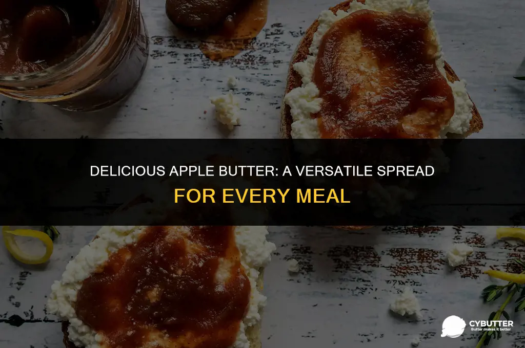 what does apple butter taste good on