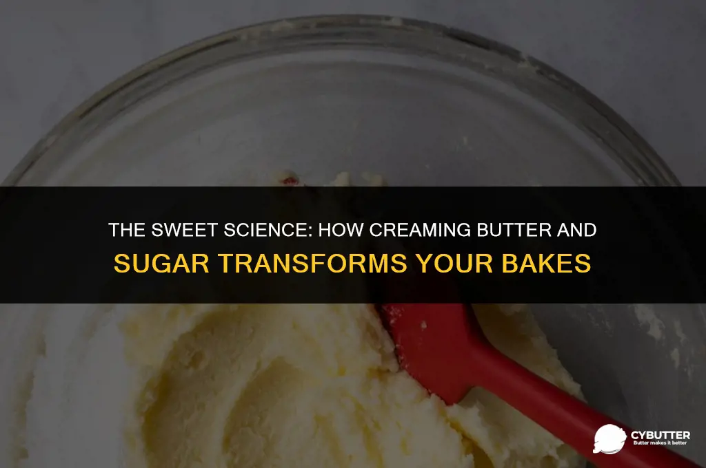 what does creaming butter and sugar do