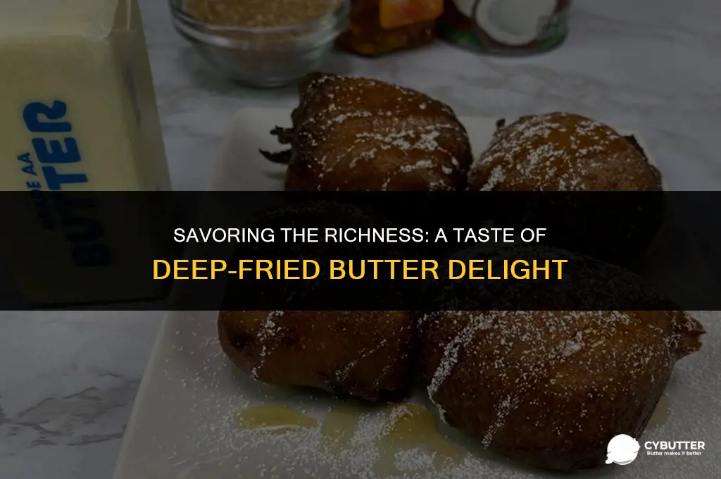 what does deep fried butter taste like