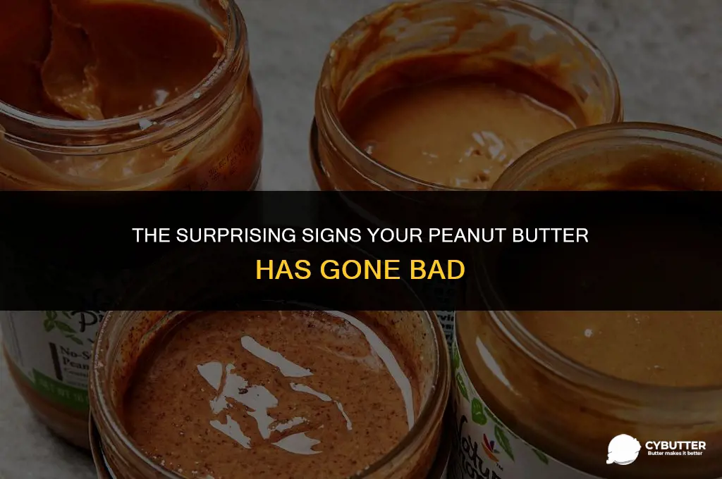 what does expired peanut butter look like