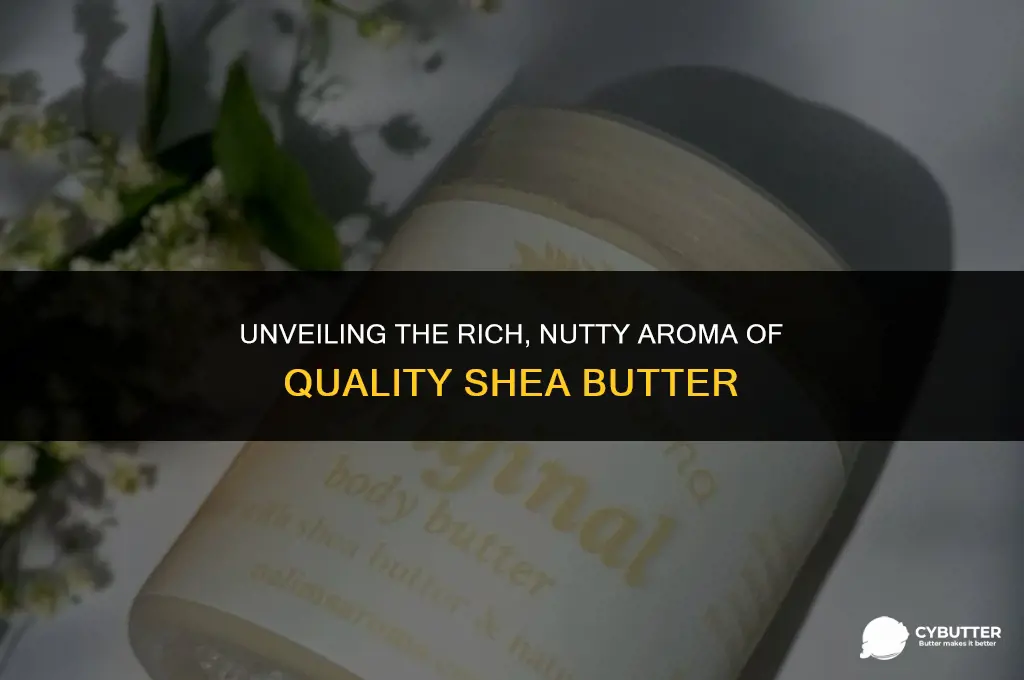 what does good shea butter smell like