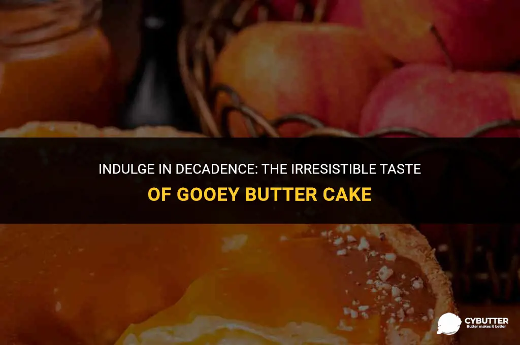 what does gooey butter cake taste like