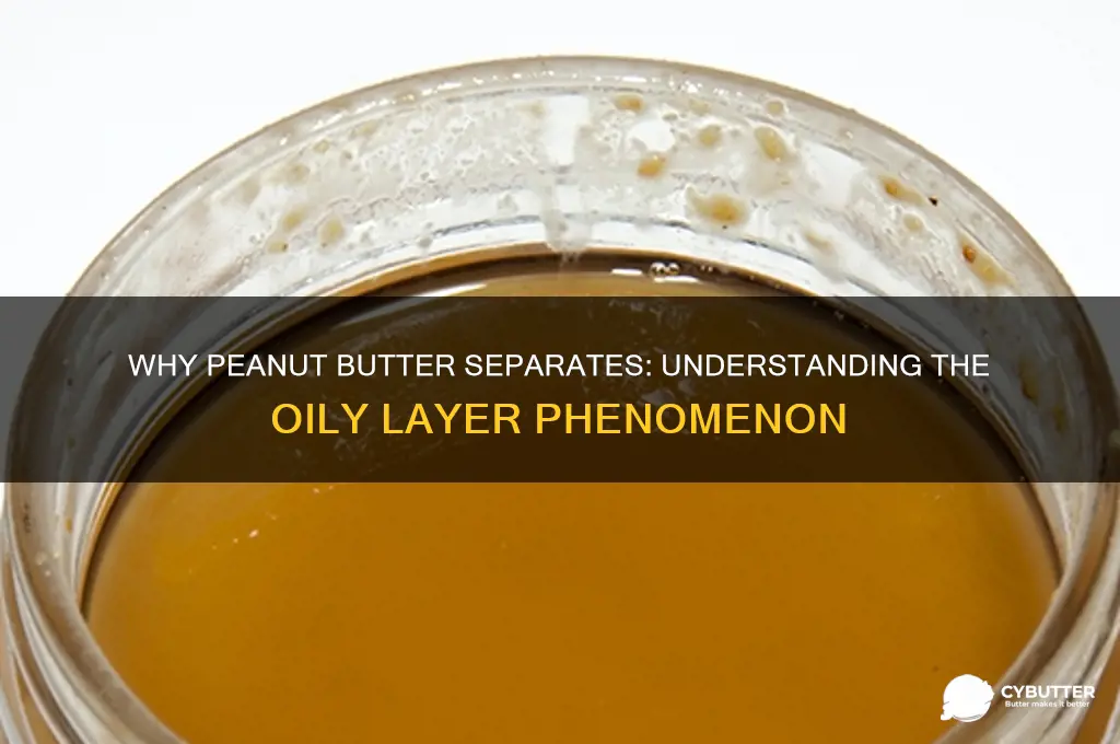 what does it mean when peanut butter gets oily