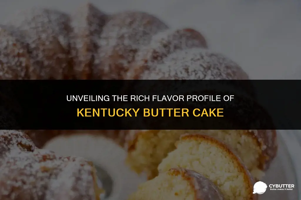 what does kentucky butter cake taste like