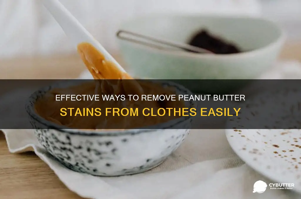 what gets peanut butter stains out of clothes