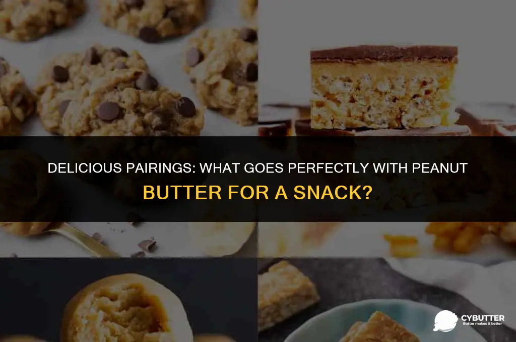 what goes good with peanut butter for a snack