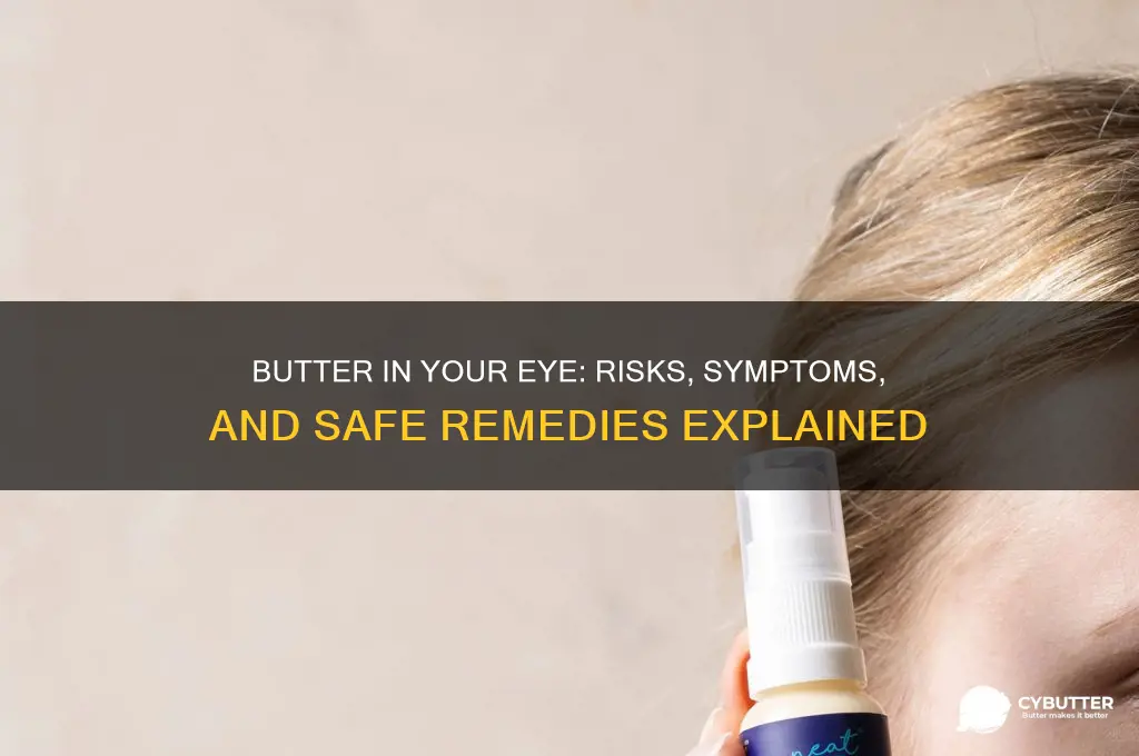 what happens if you get butter in your eye