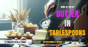 How Many Tablespoons Are in 70 Grams of Butter?