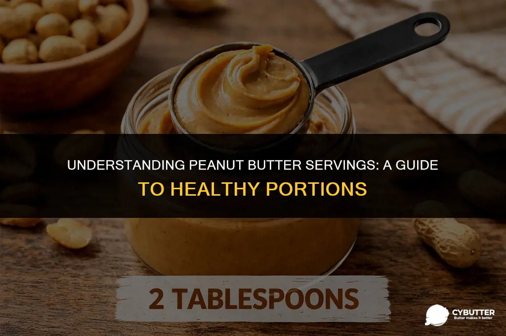 what is a serving of peanut butter