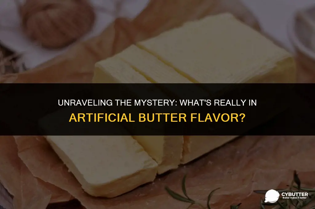 what is artificial butter flavor made of