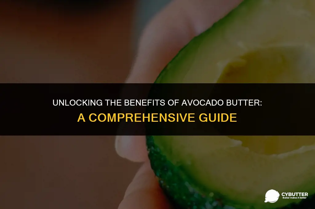 what is avocado butter good for