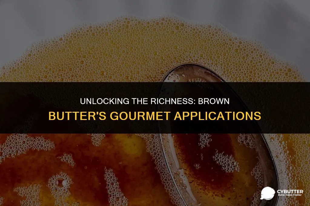 what is brown butter used for