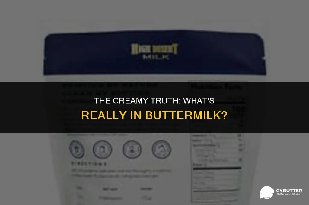 what is butter milk made out of