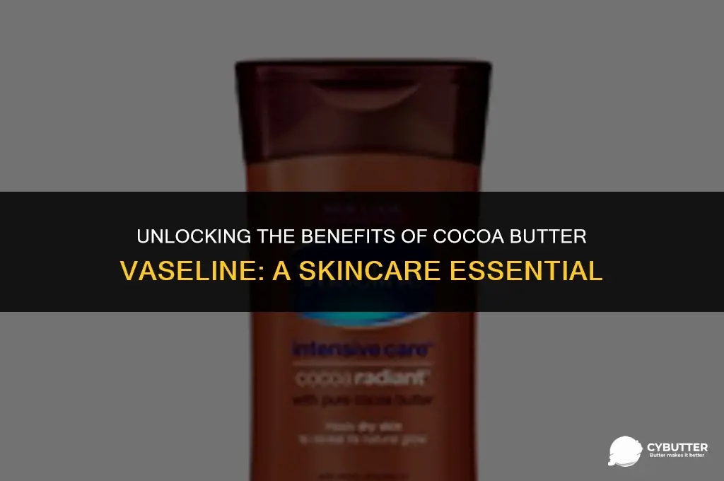 what is cocoa butter vaseline good for