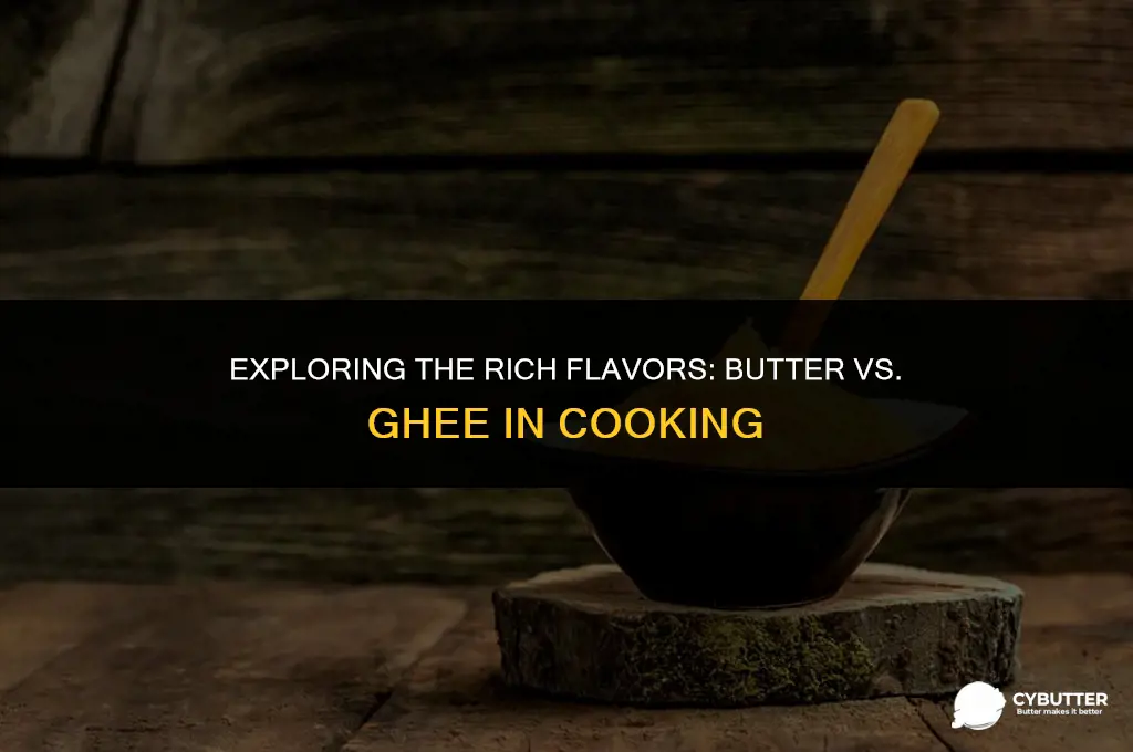 what is difference between butter and ghee