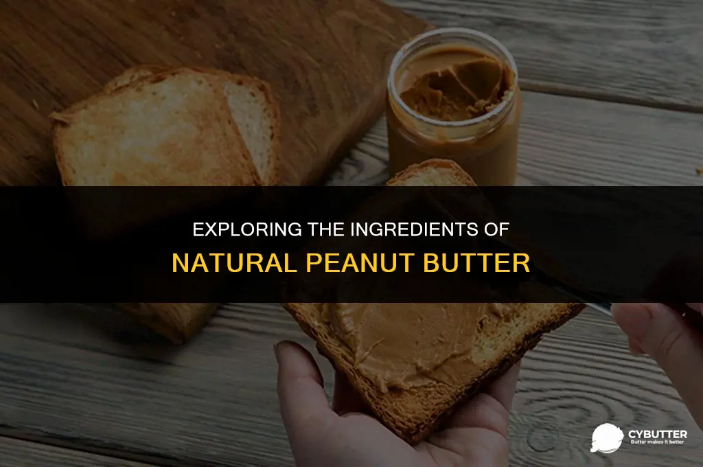 what is in natural peanut butter