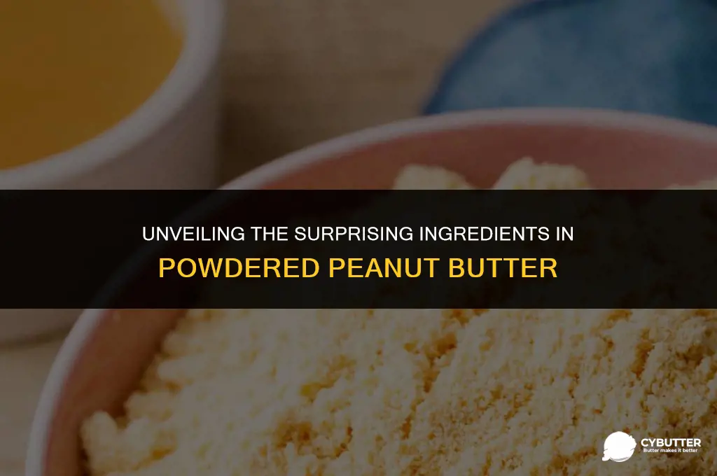 what is in powdered peanut butter