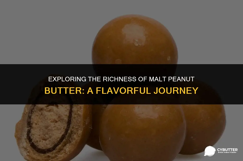 what is malt peanut butter