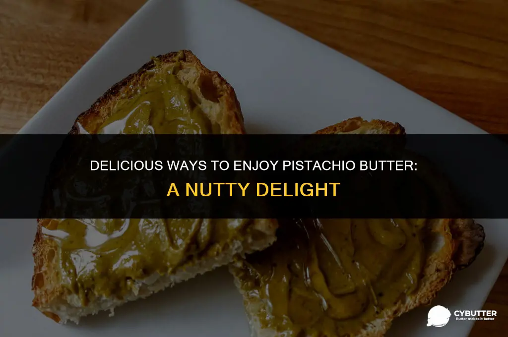 what is pistachio butter good on